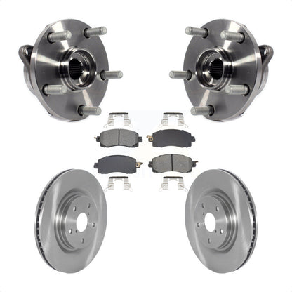 Hub Bearing Disc Brake Rotor & Pads Front Kit For Subaru Forester Outback Legacy