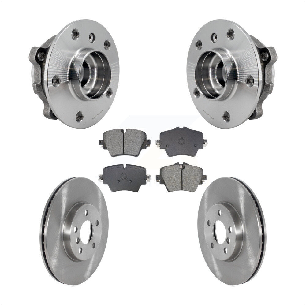 Hub Bearing Disc Brake Rotor & Pads Front Kit For Mini Cooper Countryman Clubman