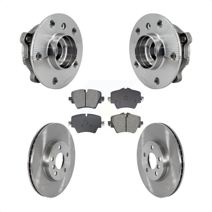 Hub Bearing Disc Brake Rotor & Pads Front Kit For Mini Cooper Countryman Clubman