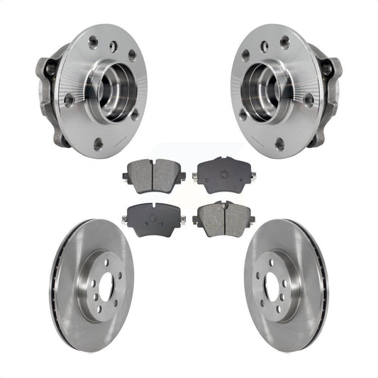 Hub Bearing Disc Brake Rotor & Pads Front Kit For Mini Cooper Countryman Clubman
