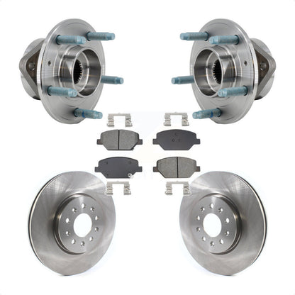 Hub Bearing Assembly Brake Rotor Pad Front Kit For Chevrolet Equinox GMC Terrain