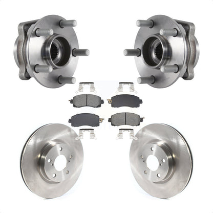 Hub Bearing Assembly Disc Brake Rotors And Pads Front Kit For Subaru Impreza
