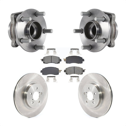 Hub Bearing Assembly Disc Brake Rotor Pad Front Kit For Subaru Crosstrek Impreza
