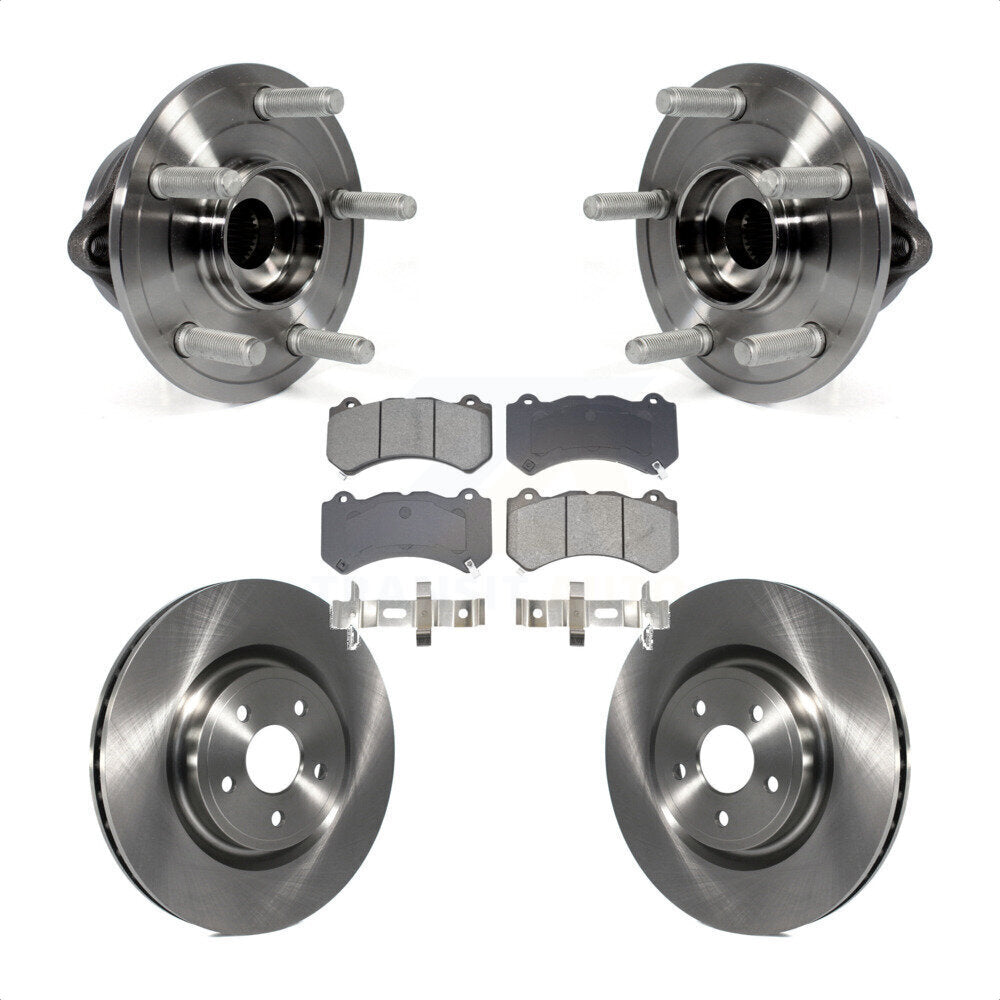 Hub Bearing Disc Brake Rotor Pad Front Kit For Jeep Grand Cherokee Dodge Durango