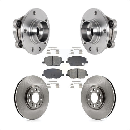 Hub Bearing Disc Brake Rotor & Pad Front Kit For Jeep Compass Renegade Fiat 500X