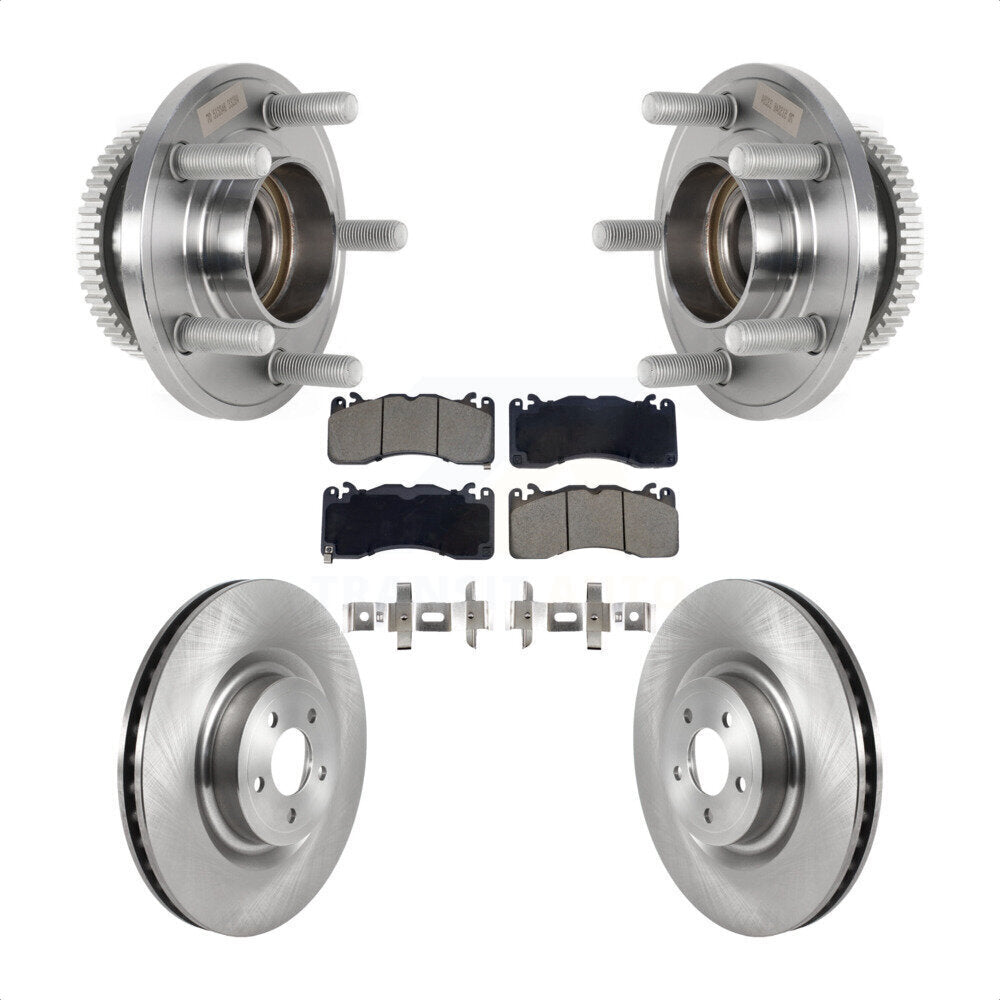 Hub Bearing Disc Brake Rotor & Pad Front Kit For Ford Mustang With Brembo Brakes