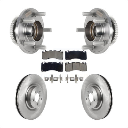 Hub Bearing Disc Brake Rotor & Pad Front Kit For Ford Mustang With Brembo Brakes