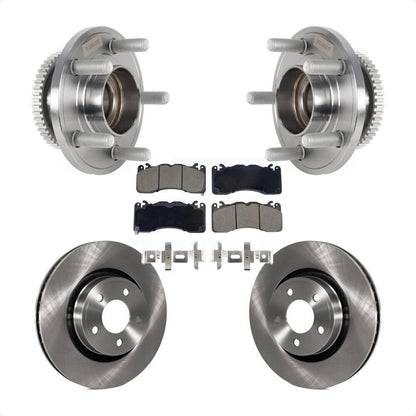 Hub Bearing Brake Rotor Pads Front Kit For 15 Ford Mustang V6 With Brembo Brakes