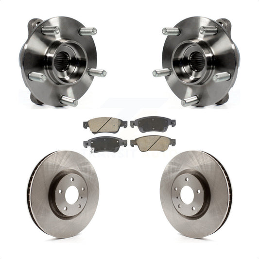 Hub Bearing Assembly Disc Brake Rotors And Pads Front Kit For INFINITI G35 Q60