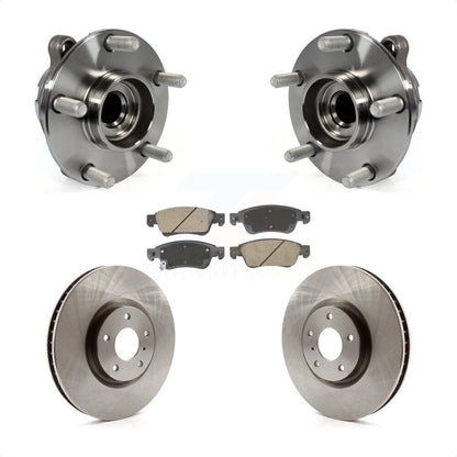 Hub Bearing Assembly Disc Brake Rotor And Pad Front Kit For INFINITI G37 G35 Q60