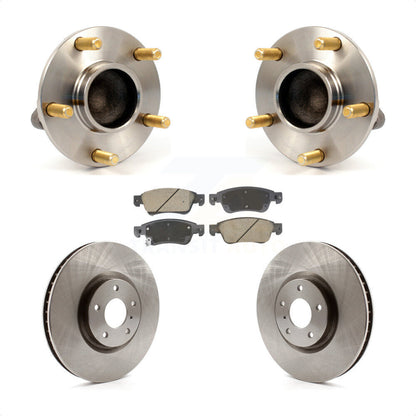 Hub Bearing Assembly Disc Brake Rotor And Ceramic Pad Front Kit For INFINITI G35