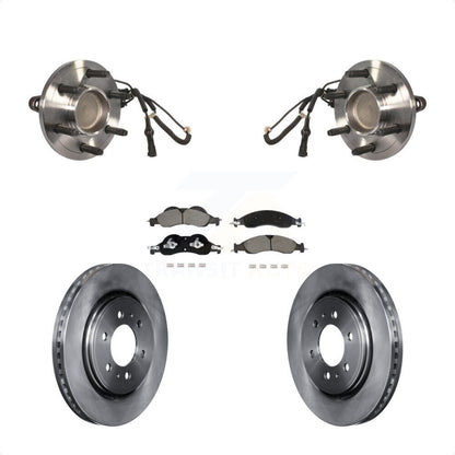 Hub Bearing Brake Rotor Pads Front Kit For Ford Expedition Lincoln Navigator RWD