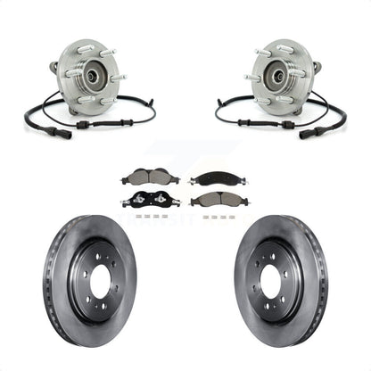 Hub Bearing Disc Brake Rotor Pad Front Kit For Ford Expedition Lincoln Navigator