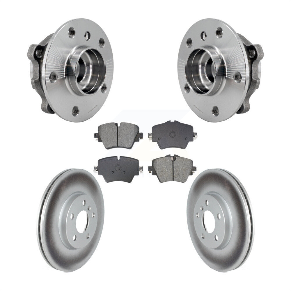 Hub Bearing Coated Brake Rotor Pads Front Kit For Mini Cooper Countryman Clubman