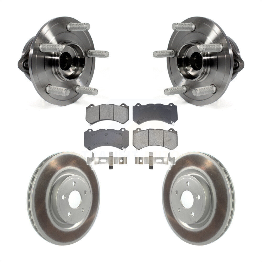 Hub Bearing Coat Brake Rotor Pad Front Kit For Jeep Grand Cherokee Dodge Durango