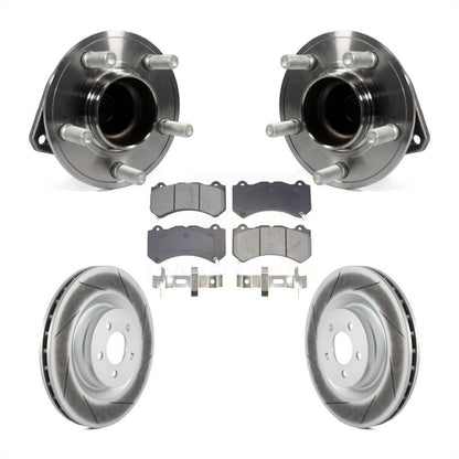 Hub Bearing Assembly Coat Brake Rotor Pad Front Kit For Dodge Challenger Charger