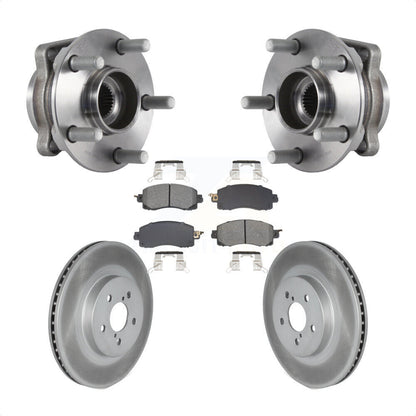Hub Bearing Assembly Coat Brake Rotor Pad Front Kit For Subaru Crosstrek Impreza
