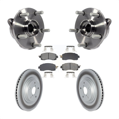Hub Bearing Coated Brake Rotor Pads Front Kit For Subaru Forester Outback Legacy
