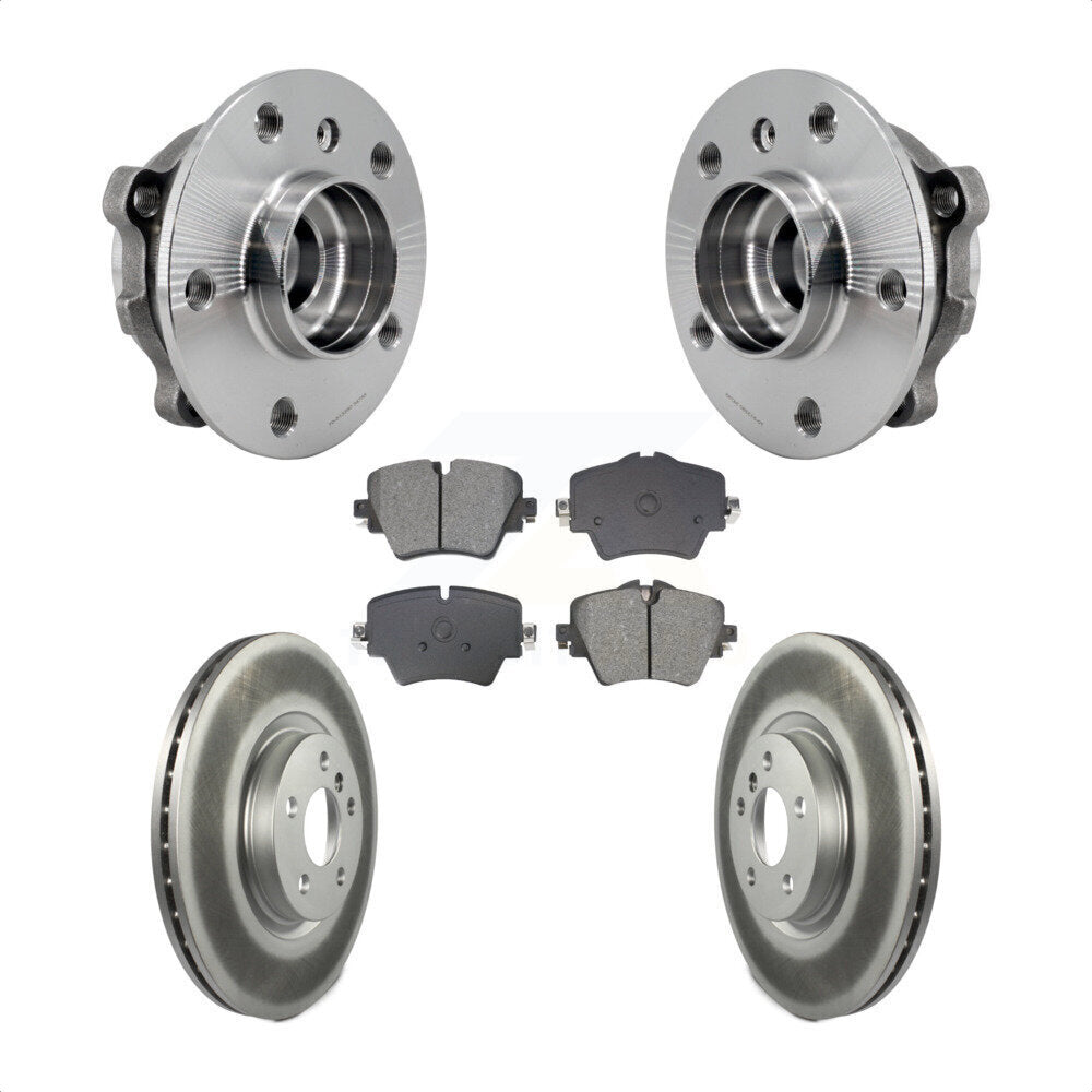 Hub Bearing Coat Brake Rotor Pads Front Kit For BMW X1 Mini Cooper Countryman X2
