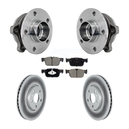 Hub Bearing Coated Brake Rotor Pad Front Kit For Volvo S60 V60 S90 Cross Country