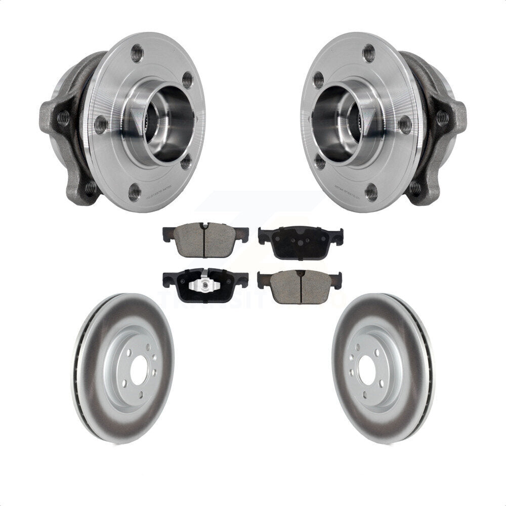 Hub Bearing Coat Brake Rotor Pads Front Kit For Volvo XC60 S60 V90 Cross Country