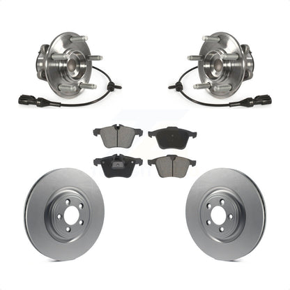 Hub Bearing Assembly Coat Brake Rotor Pad Front Kit For Jaguar XF XJ XK Super V8