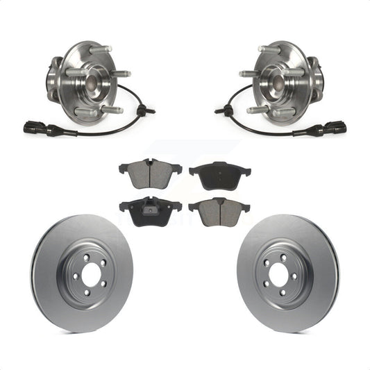 Hub Bearing Assembly Coat Brake Rotor Pad Front Kit For Jaguar XF XJ XK Super V8