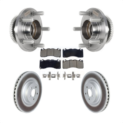 Hub Bearing Coated Brake Rotor Pad Front Kit For Ford Mustang With Brembo Brakes