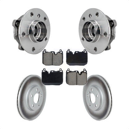 Hub Bearing Coated Brake Rotor Pad Front Kit For 2017-2020 Mini Cooper Clubman S