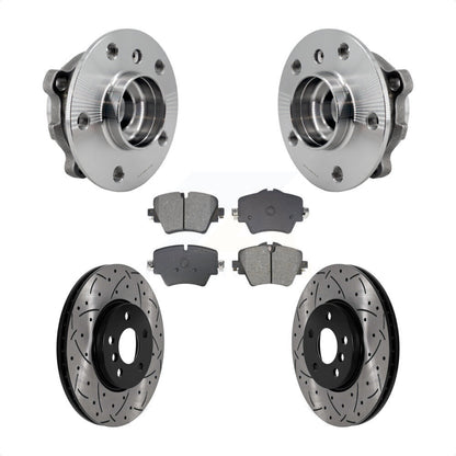 Hub Bearing Coat Drill Slot Brake Rotor Pad Front Kit For Mini Cooper Countryman
