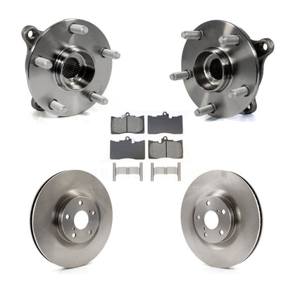 Hub Bearing Brake Rotor & Pads Front Kit (5Pc) For Lexus IS300 IS350 GS350 RC350