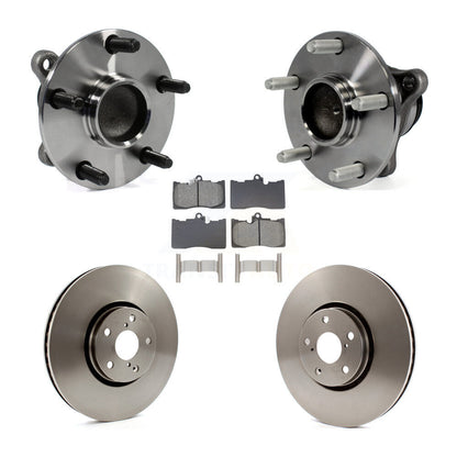 Hub Bearing Brake Rotor & Pad Front Kit (5Pc) For Lexus IS350 GS350 GS450h GS430