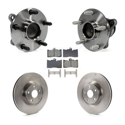 Hub Bearing Brake Rotor & Pad Front Kit (5Pc) For Lexus IS350 GS350 GS450h GS460
