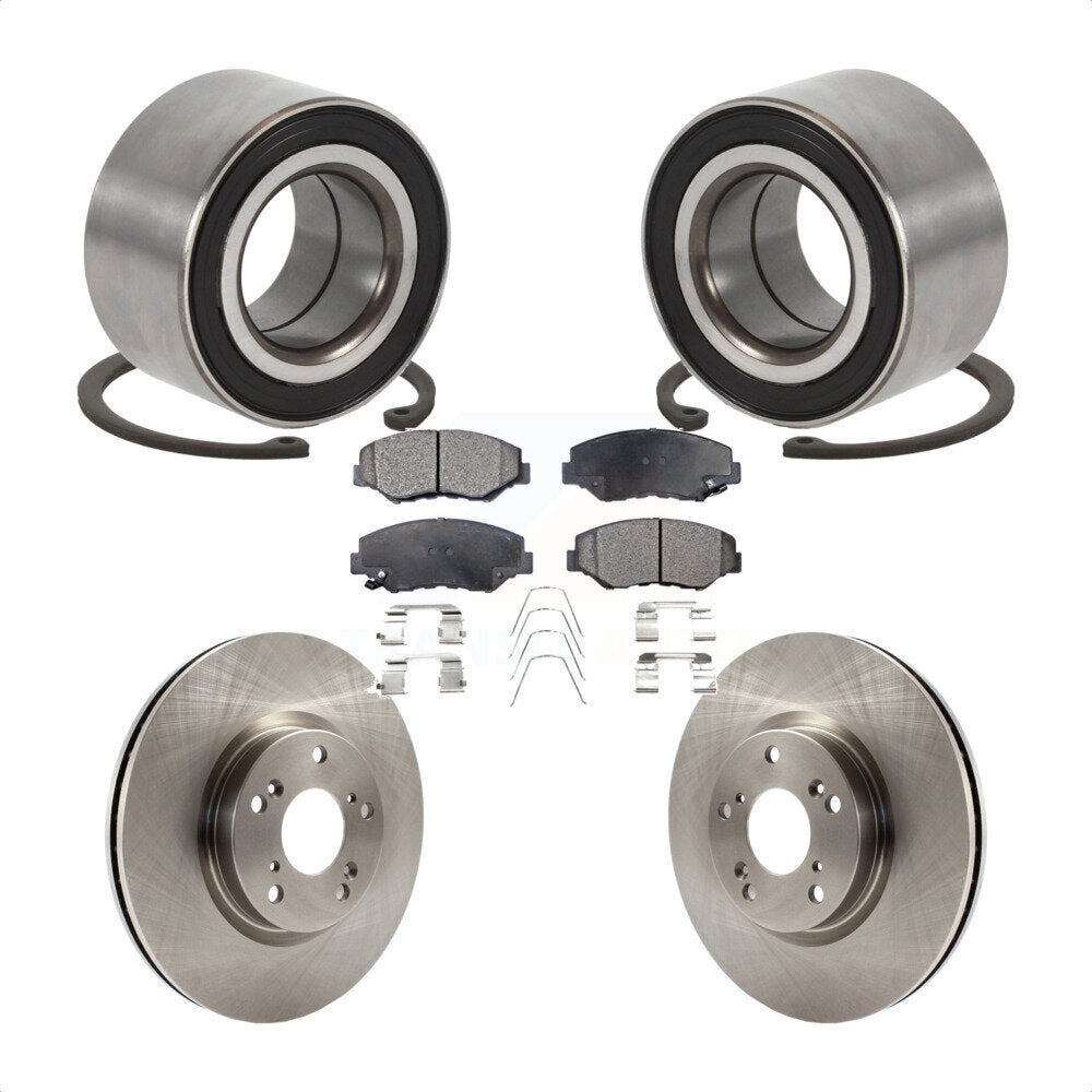 Wheel Bearing Disc Brake Rotors And Pads Front Kit For Honda Civic Acura ILX