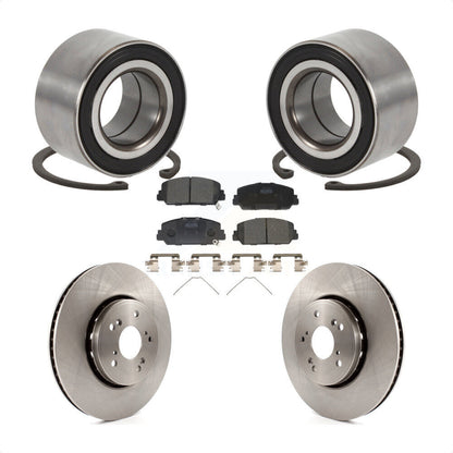 Wheel Bearing Disc Brake Rotors And Ceramic Pads Front Kit For 2016 Acura ILX