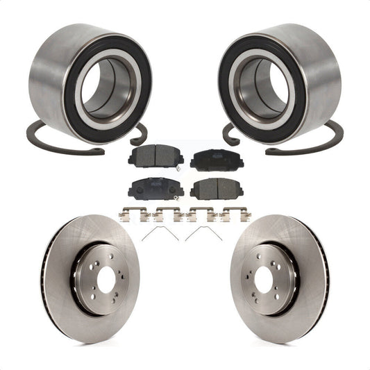 Wheel Bearing Disc Brake Rotors And Ceramic Pads Front Kit For 2016 Acura ILX