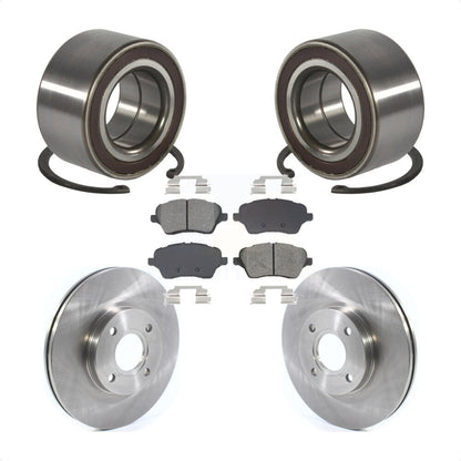Wheel Bearing Disc Brake Rotors And Pads Front Kit For 2014-2019 Ford Fiesta ST