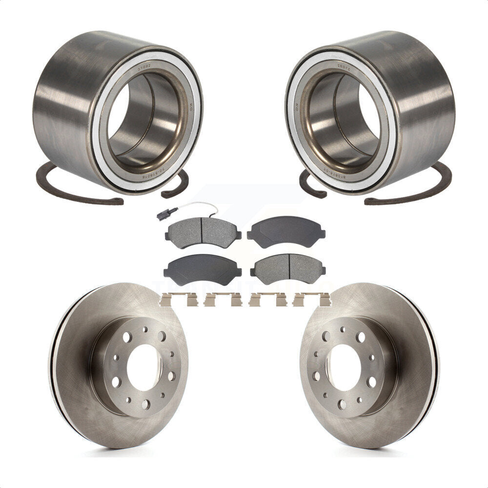 Wheel Bearing Disc Brake Rotor & Pads Front Kit For Ram ProMaster 2500 3500 1500