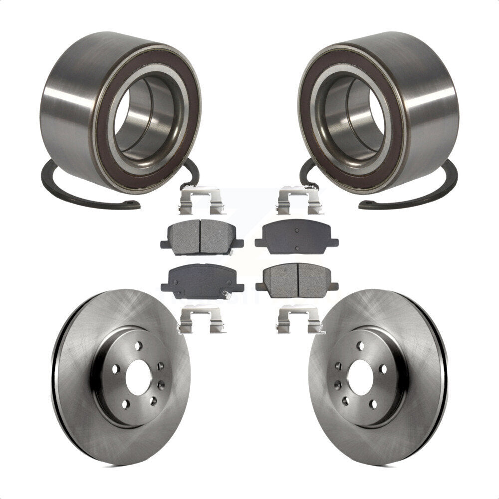 Wheel Bearing Disc Brake Rotor And Pad Front Kit For Buick Encore Chevrolet Trax
