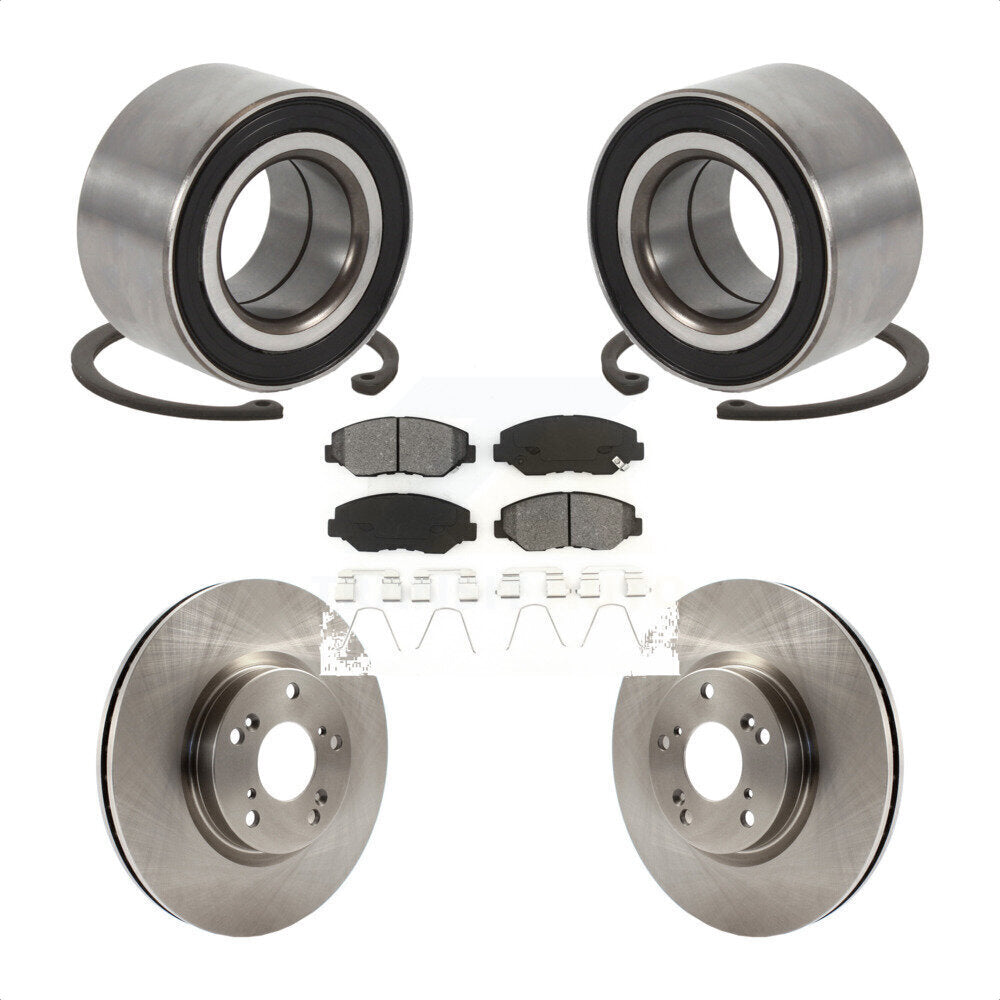 Wheel Bearing Disc Brake Rotors And Pads Front Kit For Honda Civic Acura ILX