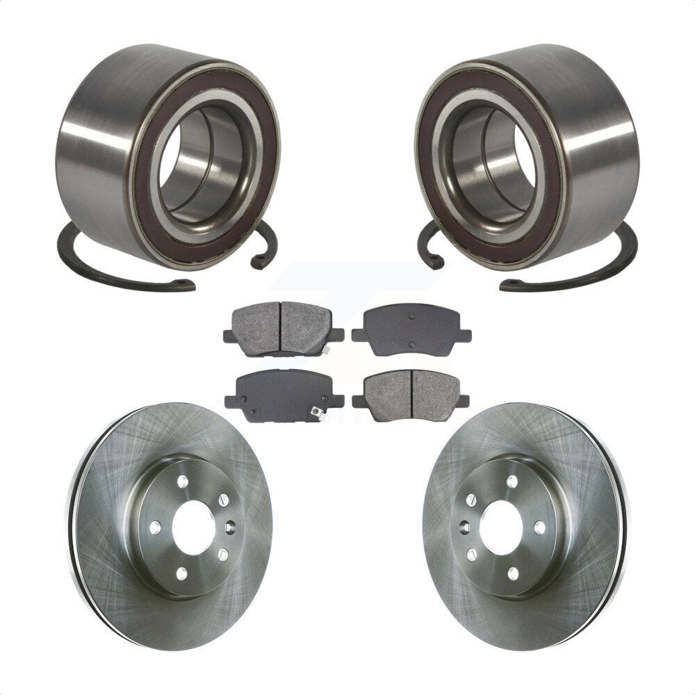 Wheel Bearing Disc Brake Rotors And Pads Front Kit For 2018-2020 Chevrolet Sonic