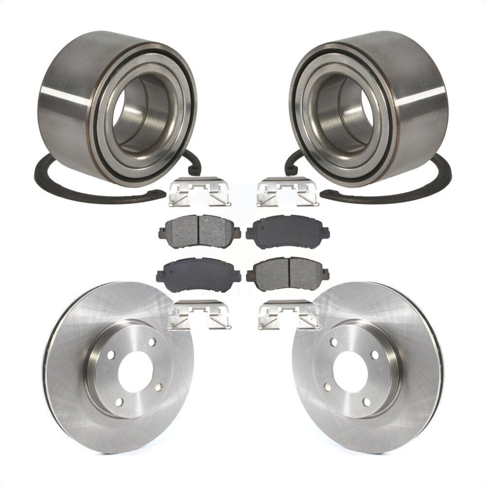 Wheel Bearing Disc Brake Rotors And Pads Front Kit For Nissan Kicks Versa