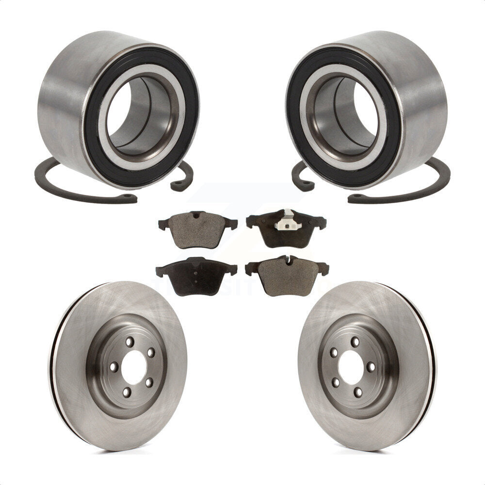 Wheel Bearing Disc Brake Rotors And Pads Front Kit For 2015 Jaguar XK