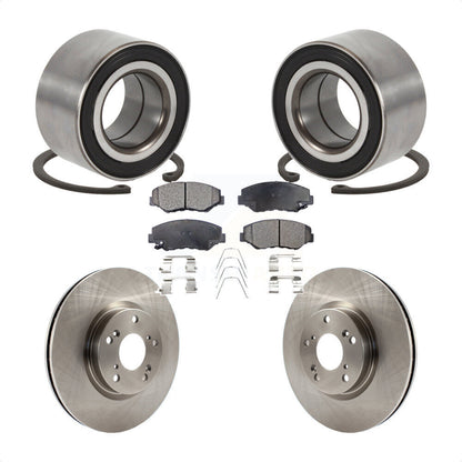 Wheel Bearing Disc Brake Rotors And Pads Front Kit For Honda Civic Acura ILX