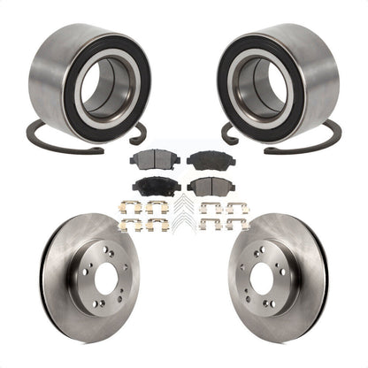 Wheel Bearing Disc Brake Rotors And Pads Front Kit For 2015 Acura ILX 1.5L