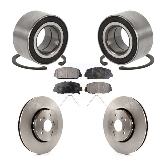 Wheel Bearing Disc Brake Rotors And Pads Front Kit For 2016 Acura ILX