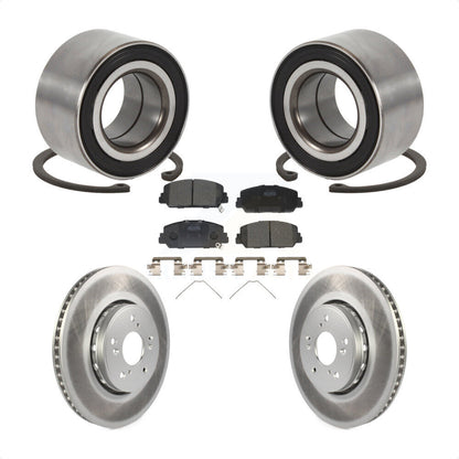 Wheel Bearing Coated Disc Brake Rotors And Pads Front Kit For 2016 Acura ILX