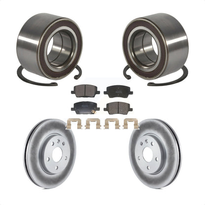 Wheel Bearing Coated Brake Rotor And Pad Front Kit For 2018-2020 Chevrolet Sonic