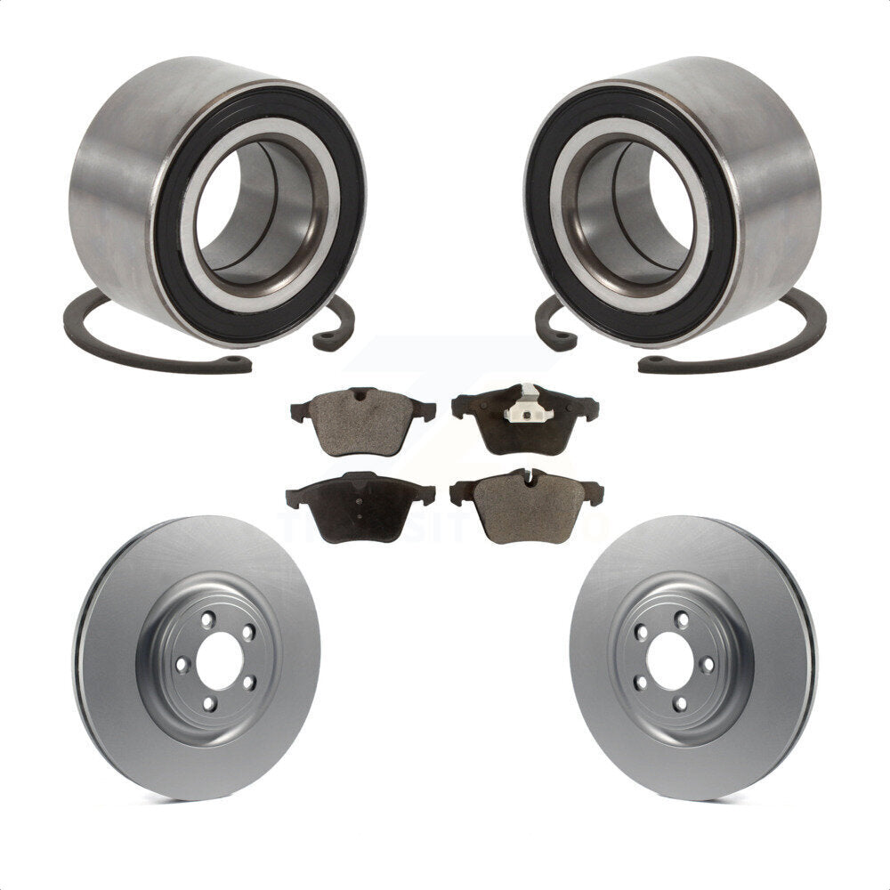 Wheel Bearing Coated Disc Brake Rotors And Pads Front Kit For 2015 Jaguar XK
