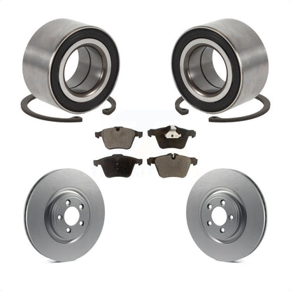 Wheel Bearing Coated Disc Brake Rotors And Pads Front Kit For 2015 Jaguar XK